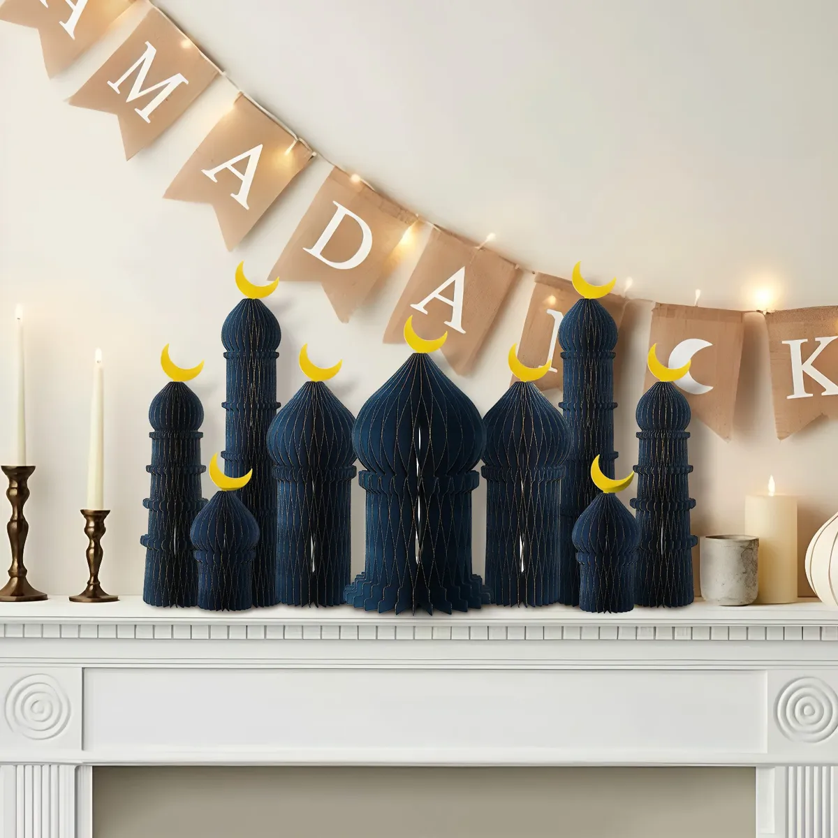 Moon Palace Paper Honeycomb Decoration Set - Main View