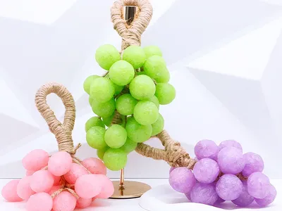 Yilan Bailu DIY Grape Soap Making Kit — 500g Essential Oil Soap Base with 12m Hemp Rope